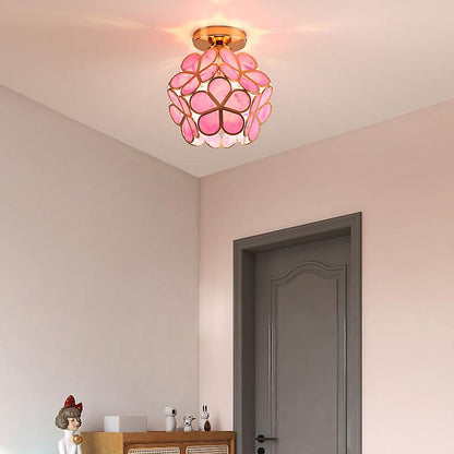 Glazen Bloem Plafondlamp - Hal en woonkamer lamp