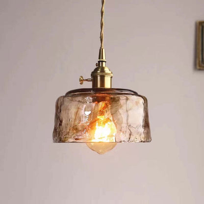 Retro Vintage Hanglamp - Goud Metaal Glas voor Woon/Eetkamer