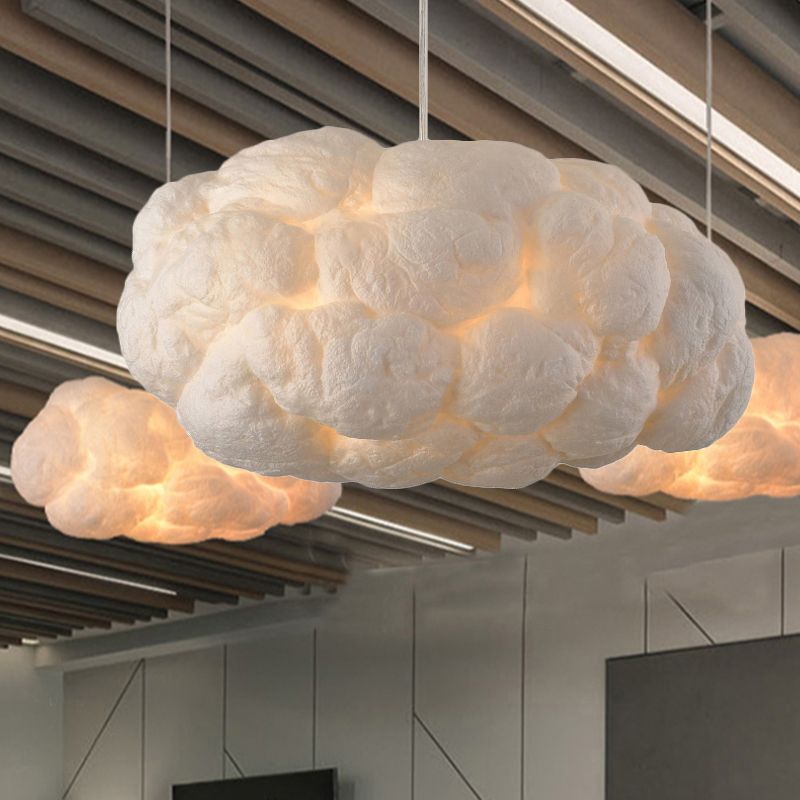 Wolken LED Hanglamp - Wit met Elegant Licht Slaap/Woonkamer