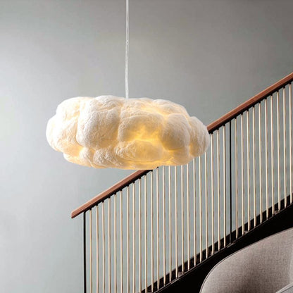 Wolken LED Hanglamp - Wit met Elegant Licht Slaap/Woonkamer