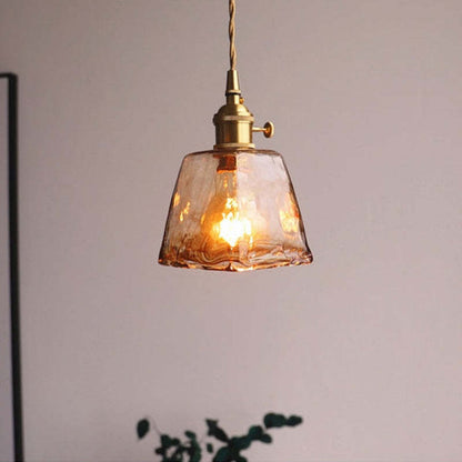 Retro Vintage Hanglamp - Goud Metaal Glas voor Woon/Eetkamer