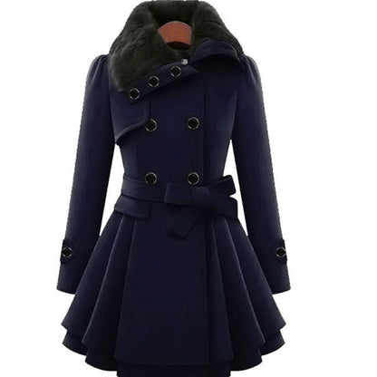 Trendy Winterjas Dames - Wollen en dik materiaal