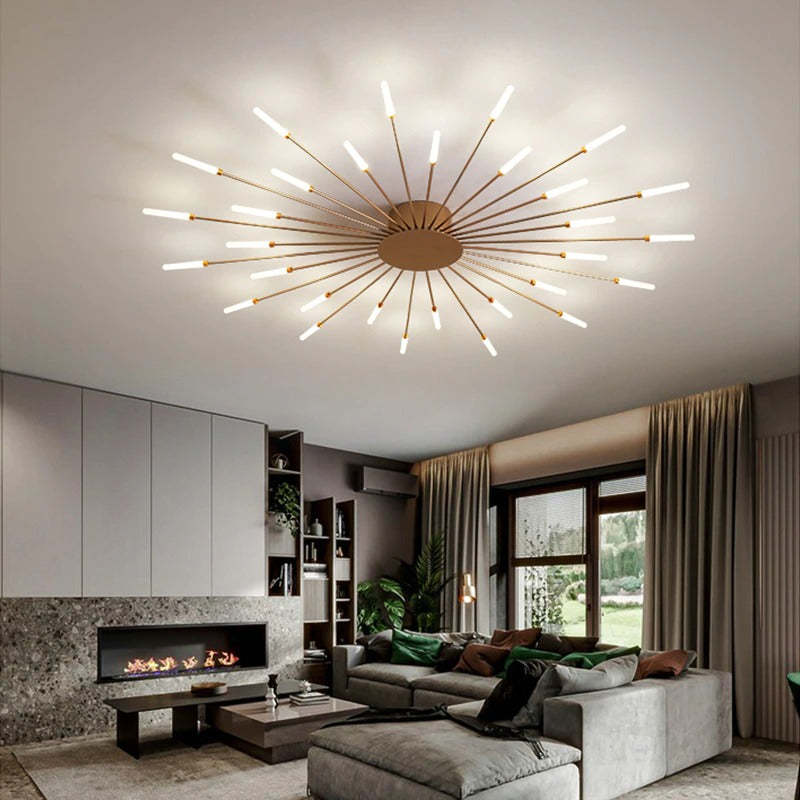 Luxe LED Plafondlampen - Elegante Spiraal Woon/slaapkamer Lamp