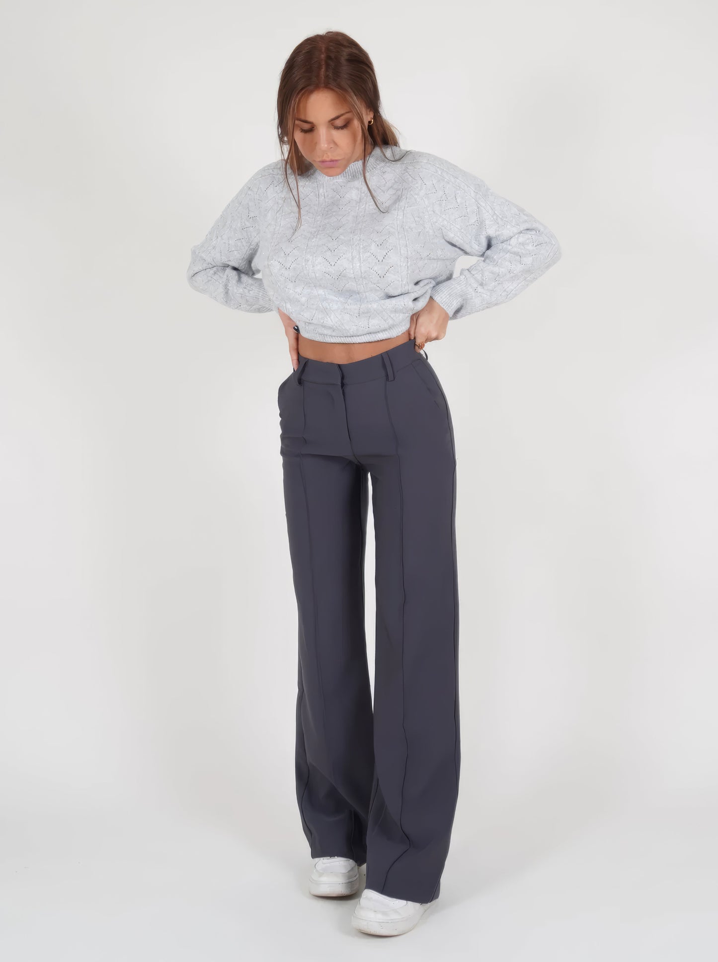 Stijlvolle high-waist broek - Stijl en fijne pasvorm