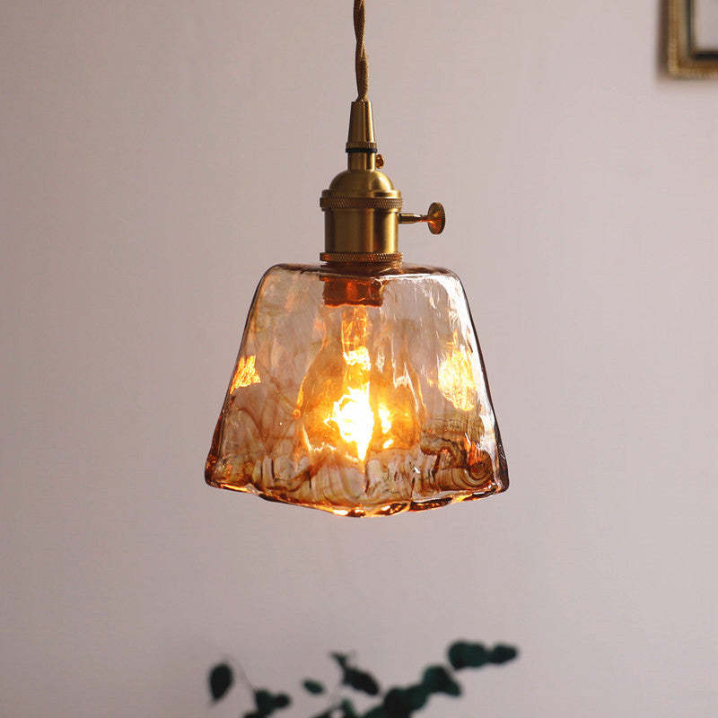 Retro Vintage Hanglamp - Goud Metaal Glas voor Woon/Eetkamer