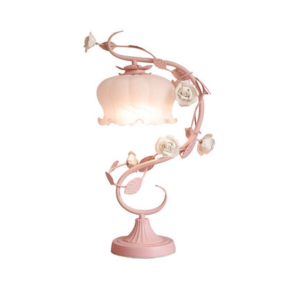 Luxe Roos Tafellamp - Elegant en Sfeervolle lamp