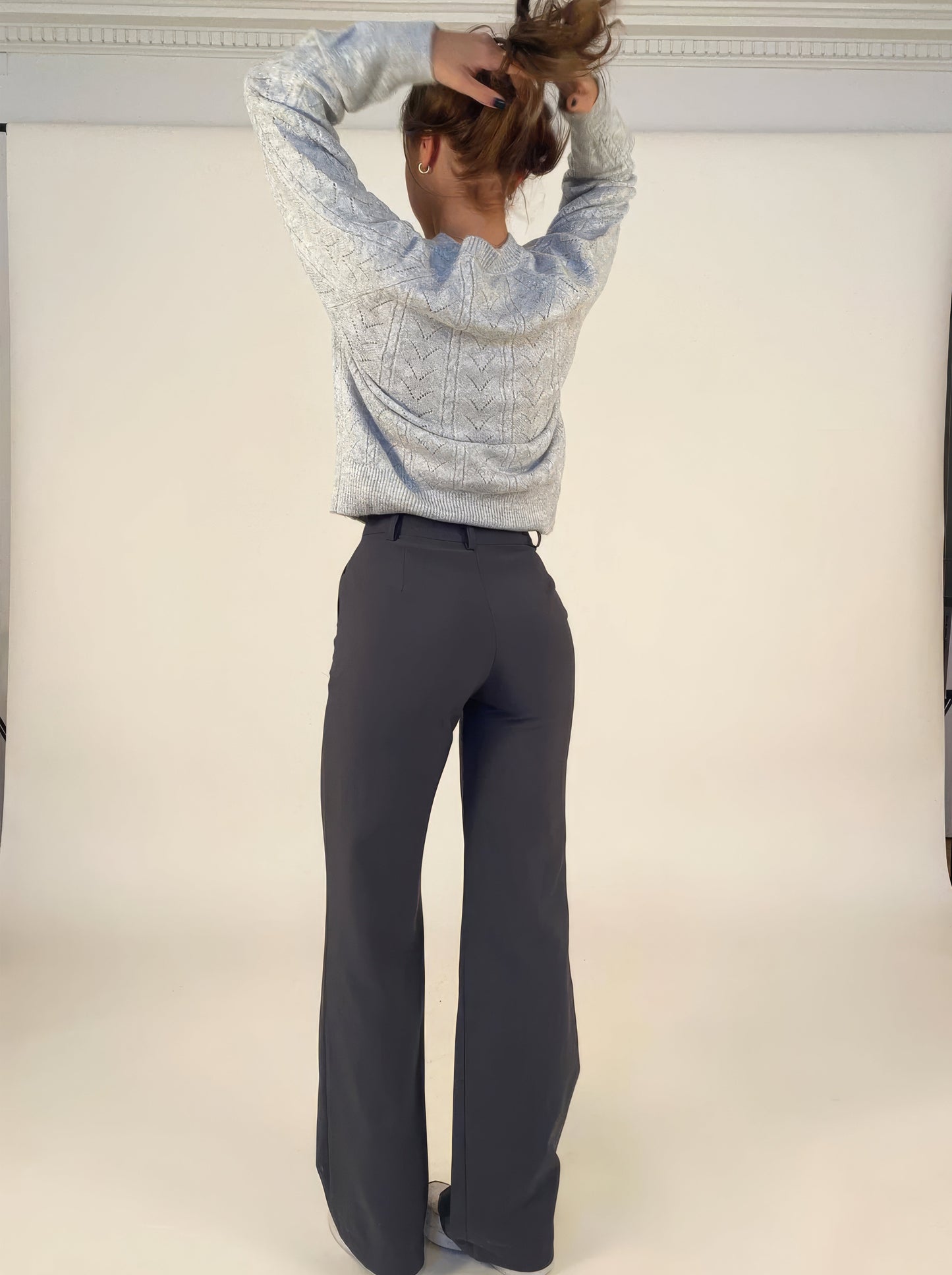 Stijlvolle high-waist broek - Stijl en fijne pasvorm