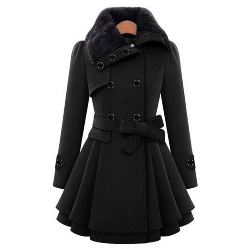 Trendy Winterjas Dames - Wollen en dik materiaal