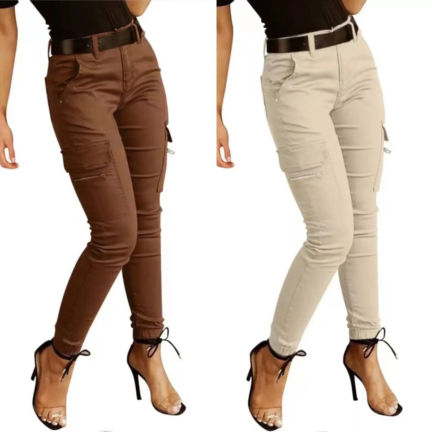 Cargo Dames Broek - Hoge Taille