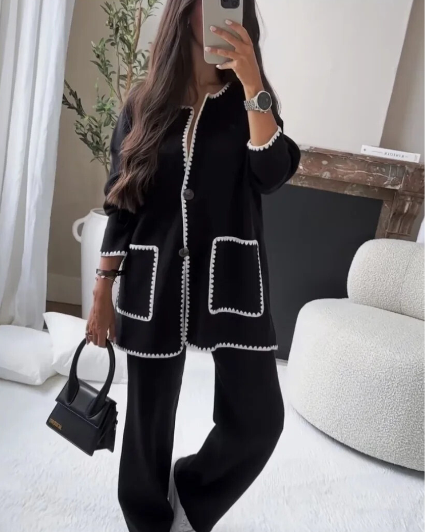 Trendy Slaap outfit - Twee-delige dames set - Zacht en knus