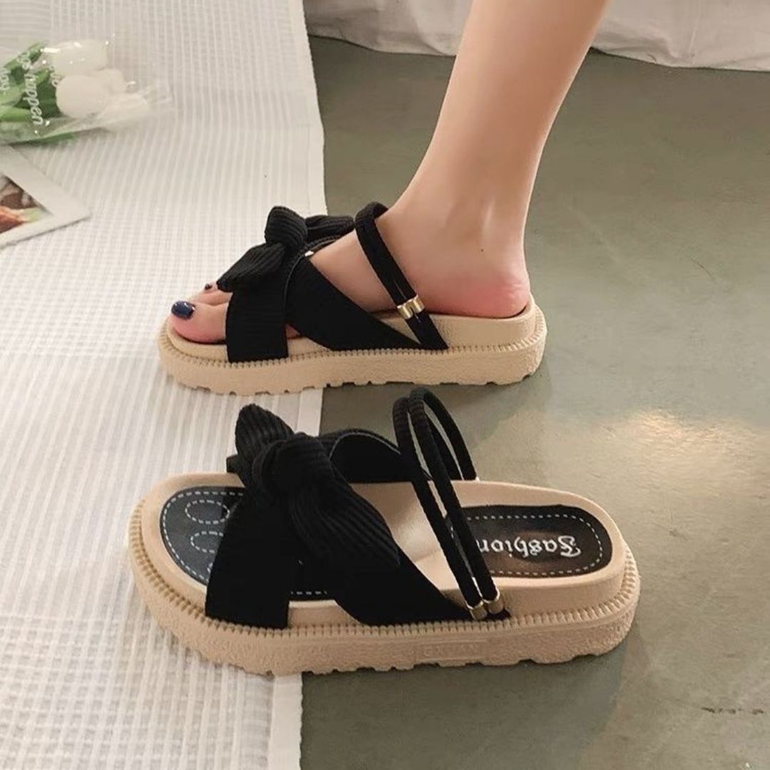 Oreda - Elegante Luxe Sandalen - Verfijnde Strik - Modieuze Zomerkeuze - Comfortabel