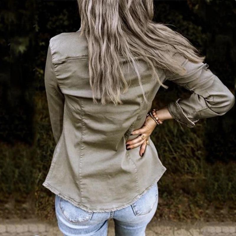 Denim Dames Jacket - Elegant vrouwen Jasje