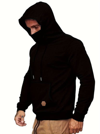 Comfortabele hoodie met nekwarmer voor Heren