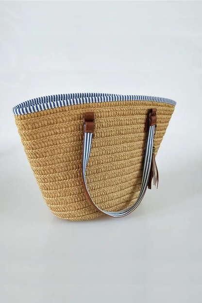 Beach chic -Grote Vrouwen Handtas - Geweven Strandtas - Ruime dames tas