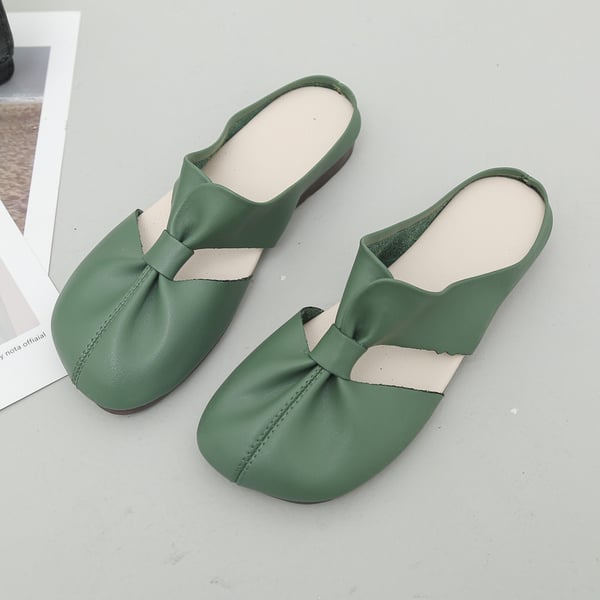 ChicMule - Zachte Sandalen met Hol Ontwerp en Platte Muiltjes - Stijlvol en Comfortabel