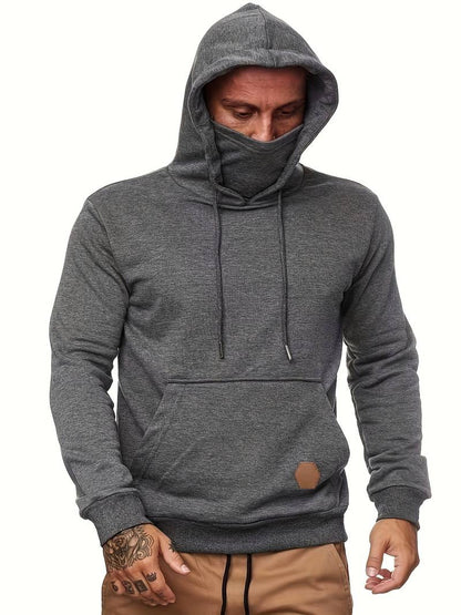 Comfortabele hoodie met nekwarmer voor Heren