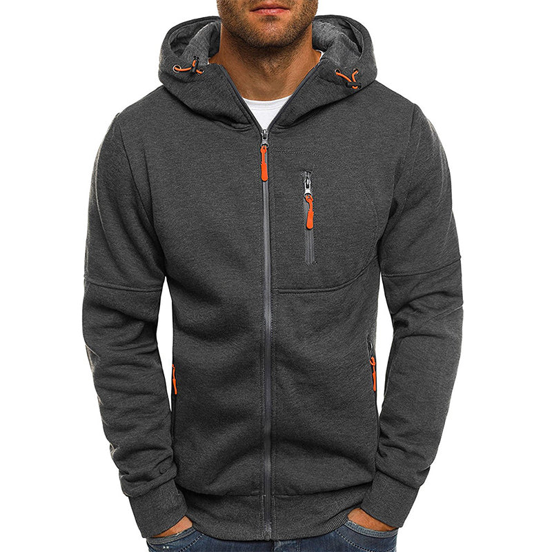 Sportief Heren hoodie - Capuchon met rits