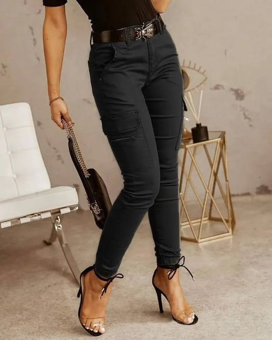 Cargo Dames Broek - Hoge Taille