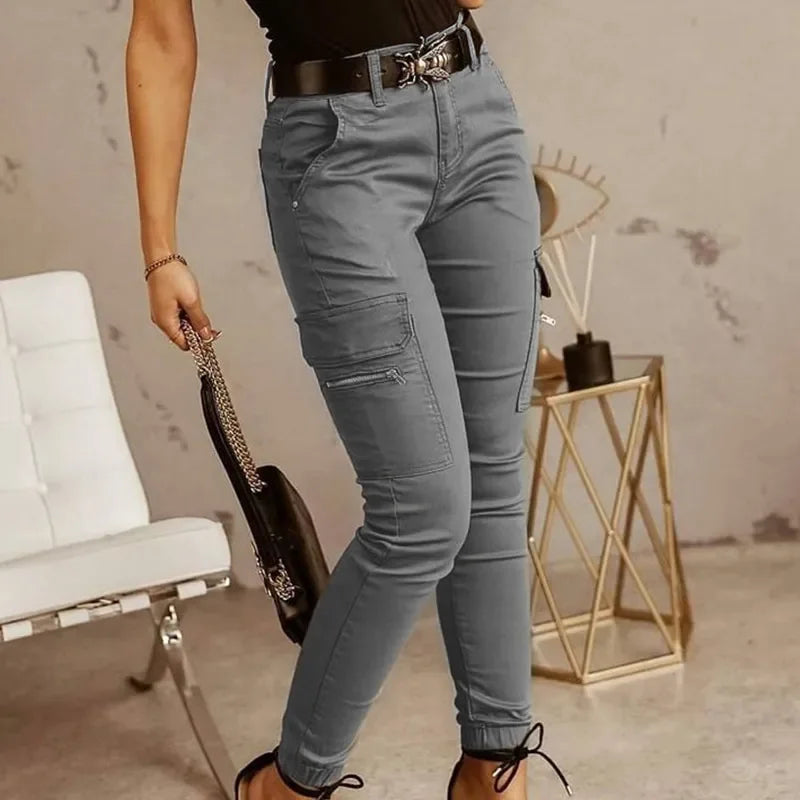 Cargo Dames Broek - Hoge Taille