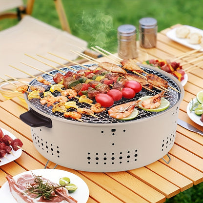 FreshGrill Ronde BBQ - Rookvrij Koken - Perfect voor Gezond Grillen