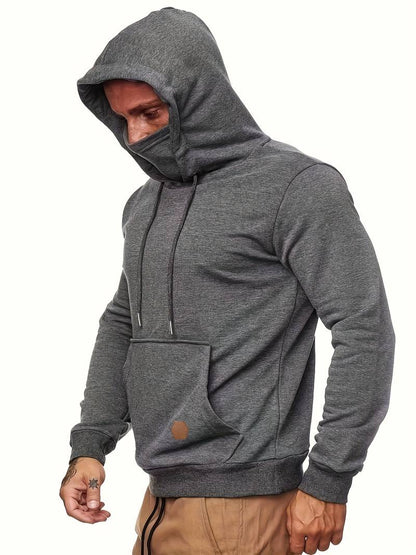 Comfortabele hoodie met nekwarmer voor Heren