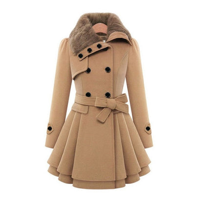 Trendy Winterjas Dames - Wollen en dik materiaal