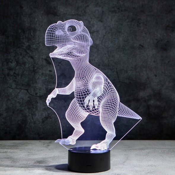 Babydinosaurus 3D LED Lamp -  Nachtlamp voor kinderen