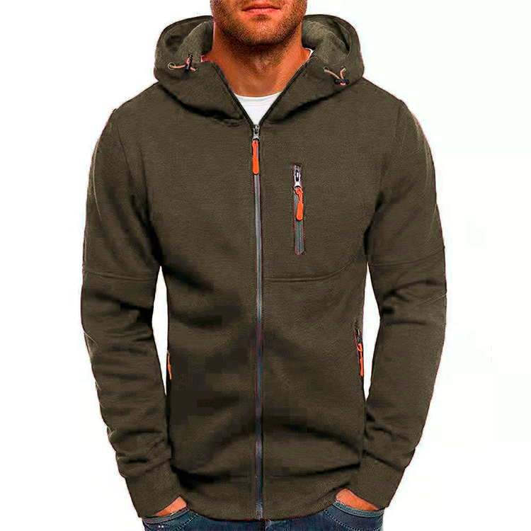 Sportief Heren hoodie - Capuchon met rits