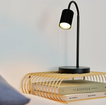 EleganceFlex Desk Light - Zwarte Buigbare Bureaulamp - Nachtlamp - Modern en Chic