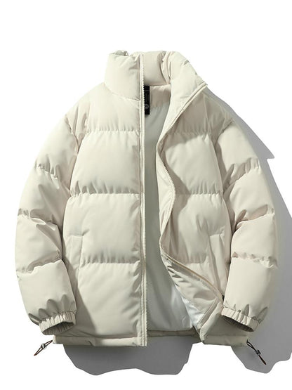 Stijlvolle Heren puffer jas - Gewatteerde oversized mode