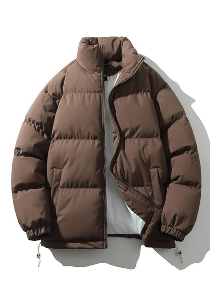 Stijlvolle Heren puffer jas - Gewatteerde oversized mode