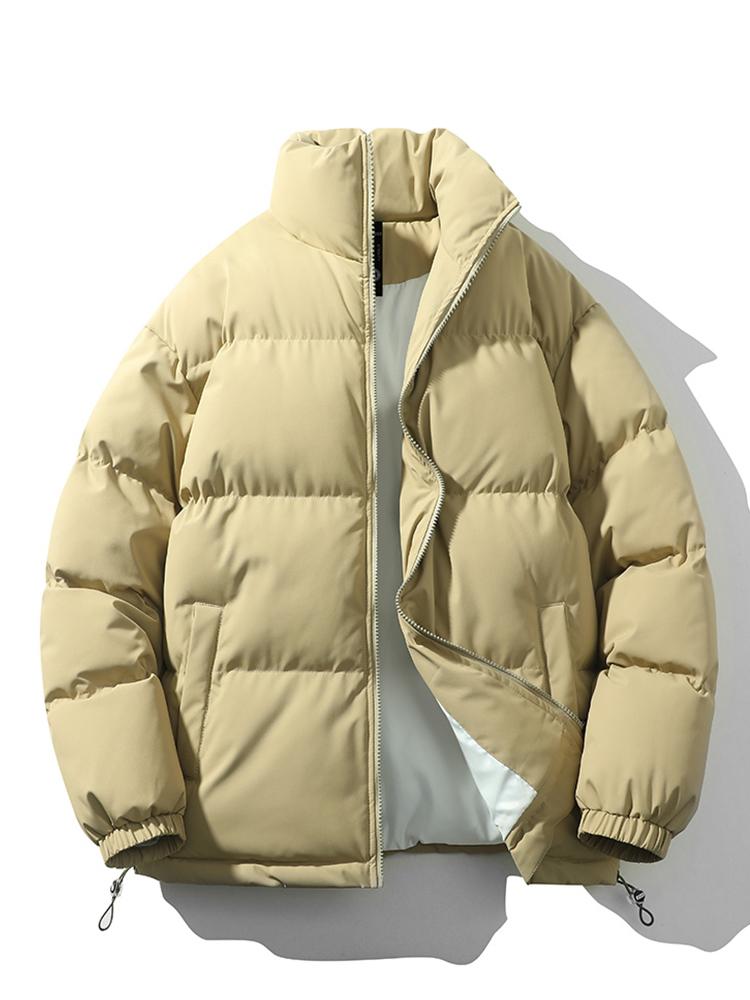 Stijlvolle Heren puffer jas - Gewatteerde oversized mode