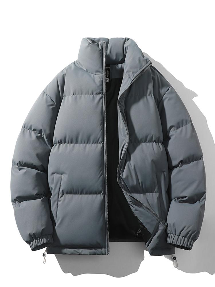 Stijlvolle Heren puffer jas - Gewatteerde oversized mode