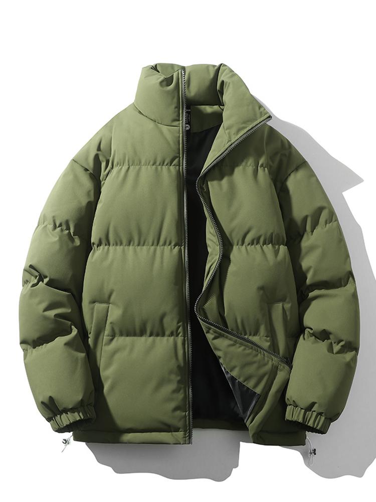 Stijlvolle Heren puffer jas - Gewatteerde oversized mode