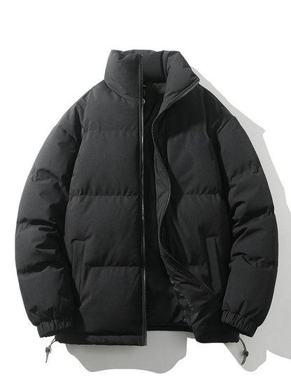 Stijlvolle Heren puffer jas - Gewatteerde oversized mode