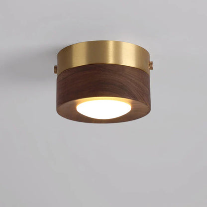 Japanse Plafondlamp - Walnoot Essen Lamp Extra luxe