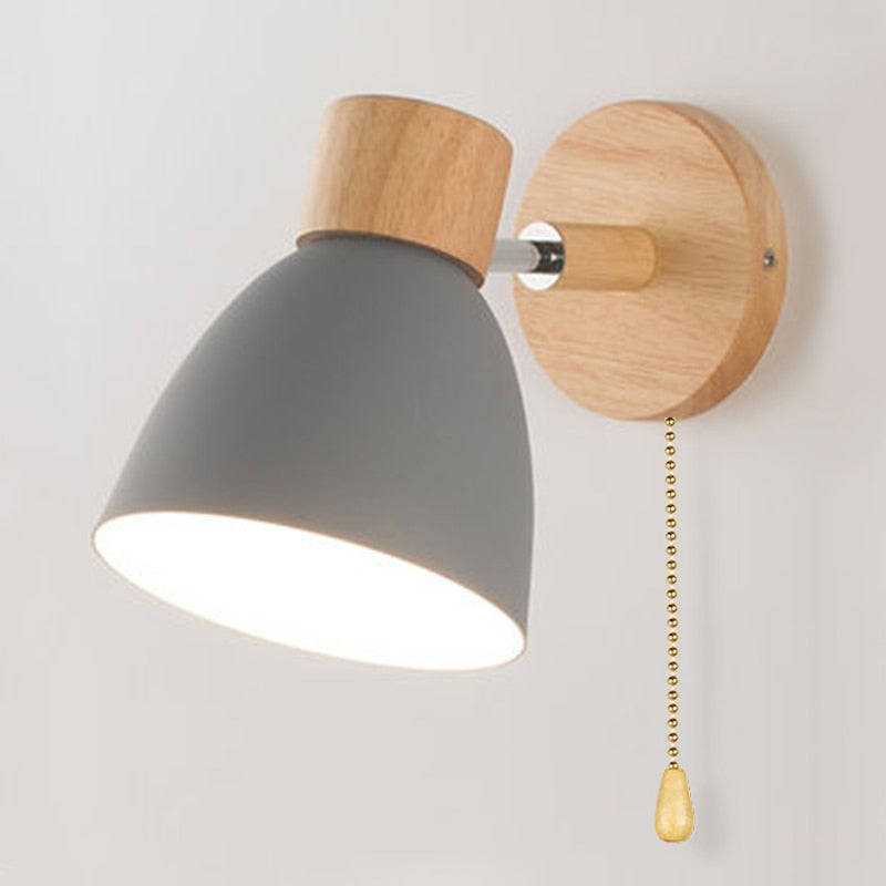 WoodLux Scandinavische Wandlamp - Modern Design met Natuurlijke Houtafwerking