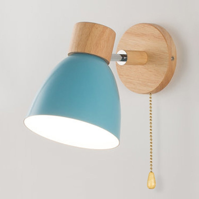 WoodLux Scandinavische Wandlamp - Modern Design met Natuurlijke Houtafwerking