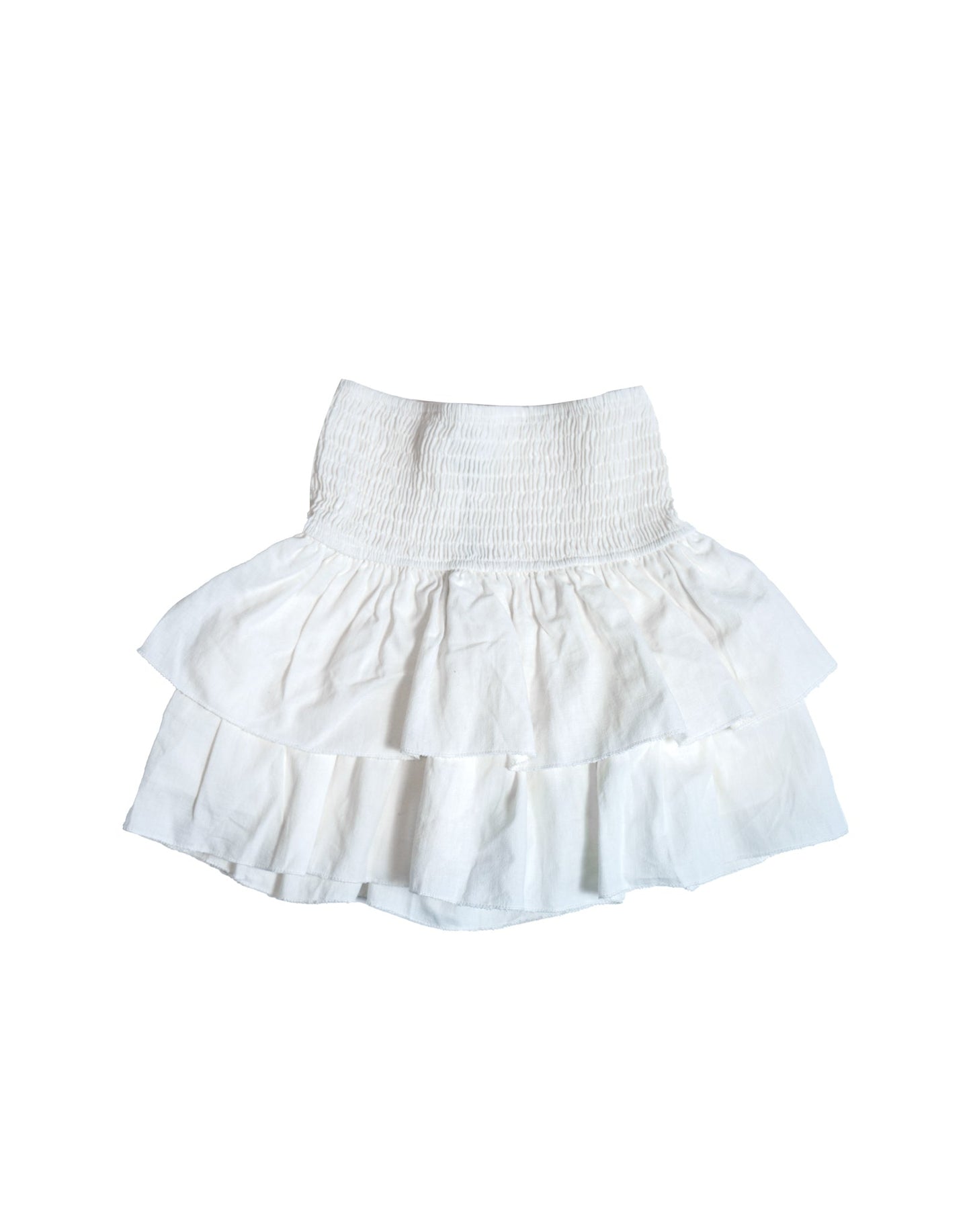 WhiteEase Skirt - Linnen Rok voor Dames - Stijlvol en Frisse Look