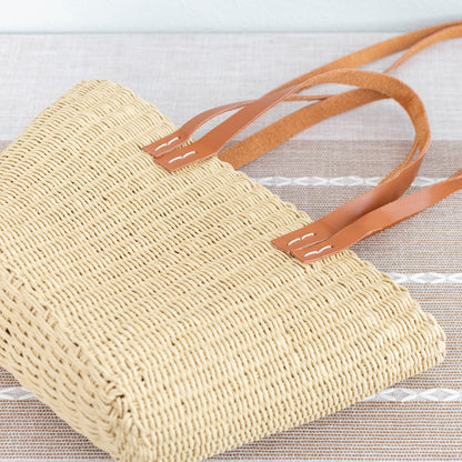 Elegant Beige handtas - Vrouwen strandtas - Luxe dames tas