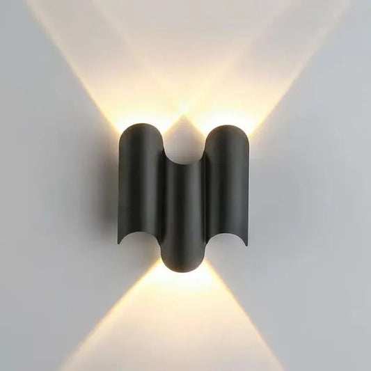 Wave Moderne Wandlamp -  Stijlvolle Verlichting - Zwart en Goud