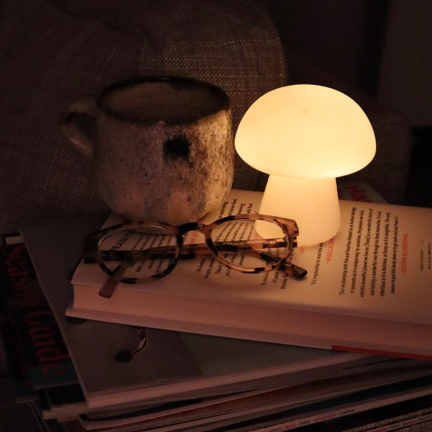 ShroomLite Lamp - Paddenstoelvormig - Porselein - Sfeervolle en Luxe Nachtlamp