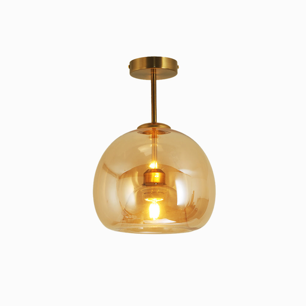 Ronde Bol Plafondlamp Goud/Zwart - Luxe Woonkamer Lamp