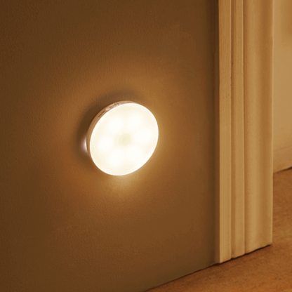 MiniGlow - Ronde Sensorlamp, Compact en Handig voor Nacht en Veiligheid