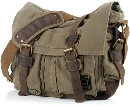 TrailBlaze Canvas Crossbody - Ruime Heren Tas - Geschikt voor Avonturen en Stadsgebruik