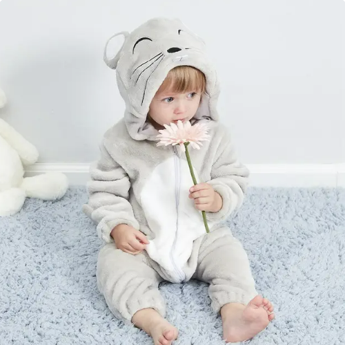 TinyBeasts - Dierlijke Baby Onesies, Super Zacht en Knuffelbaar