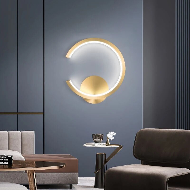 Luxe Moderne LED Wandlamp - Cirkel lamp