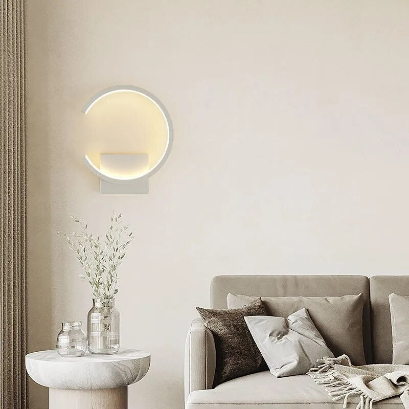 Luxe Moderne LED Wandlamp - Cirkel lamp