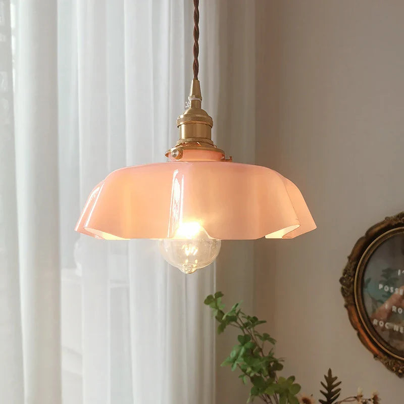 Hanglamp van Messing - Elegante woonkamer lamp