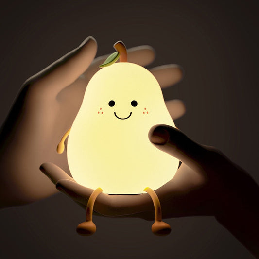 JoyfulPear Lamp - Nachtlamp voor Kinderen - Vrolijke Peer - Kleurrijk Licht